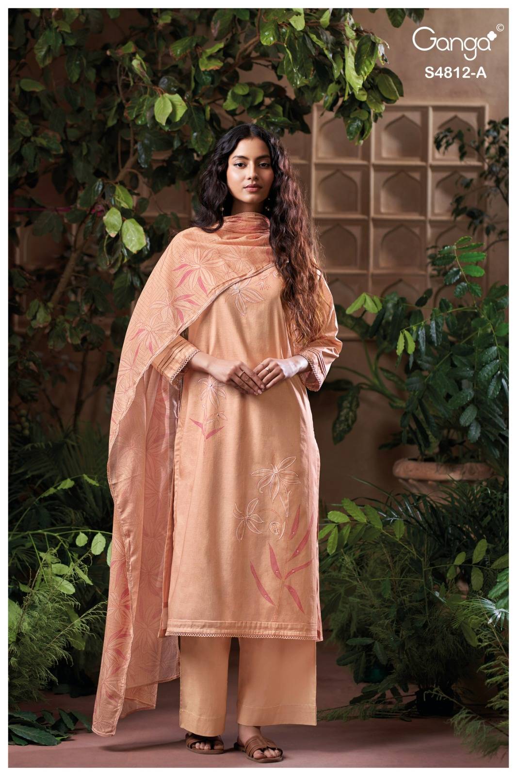 GUNJIKA 4812 By Ganga Fashion Stylish Beautiful Colourful COTTON Dresses At Wholesale Price